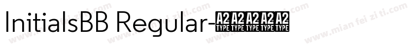 InitialsBB Regular字体转换